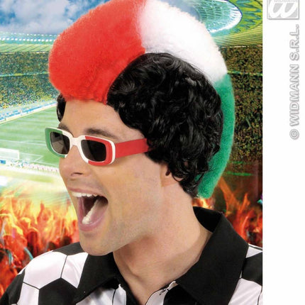Feestbazaar Pruik supporter Italie man