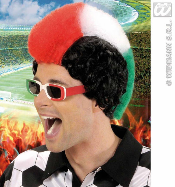 Feestbazaar Pruik supporter Italie man