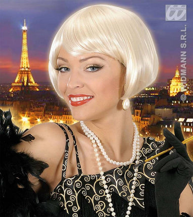 Feestbazaar Pruik Valentina blond