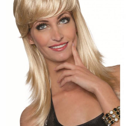 Feestbazaar Pruik Vanessa luxe blond