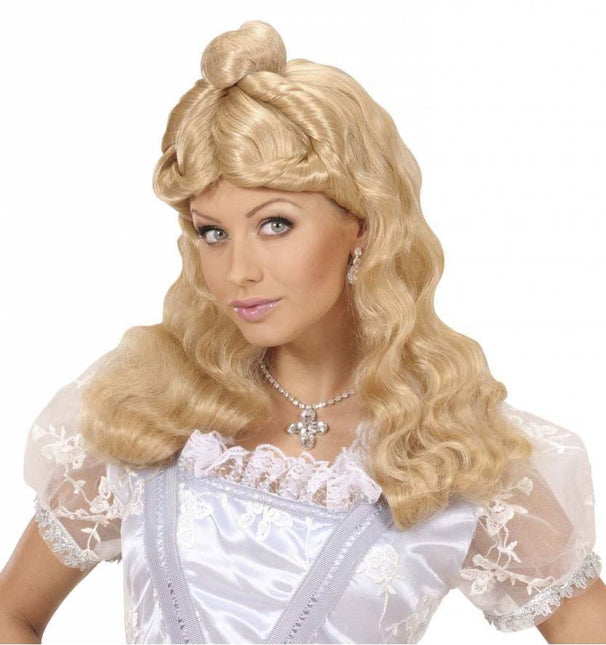 Feestbazaar Pruik Western Belle blond