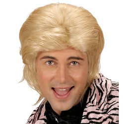 Feestbazaar Pruik wetlook blond man