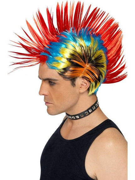 Feestbazaar Punk pruik Rocker 80's