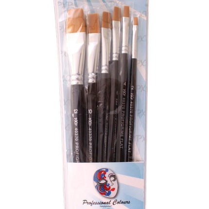 Feestbazaar PXP Professional Penselen Set Synthetisch Profigrime (6st)