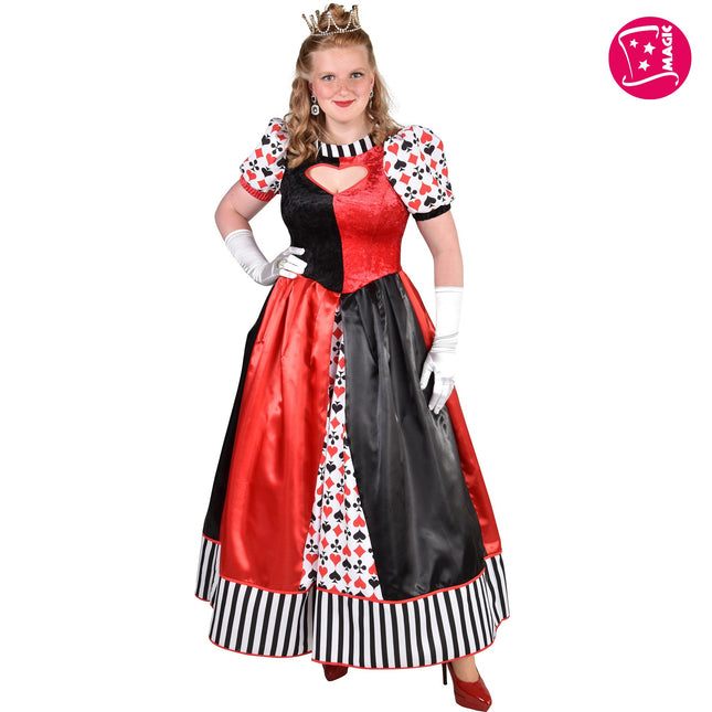 Feestbazaar Queen Of Cards Jurk Premium Lang