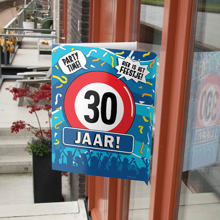 Feestbazaar Raambord 30 Jaar Verjaardag (60x45cm)