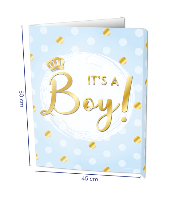 Feestbazaar Raambord It's A Boy! (60x45cm)