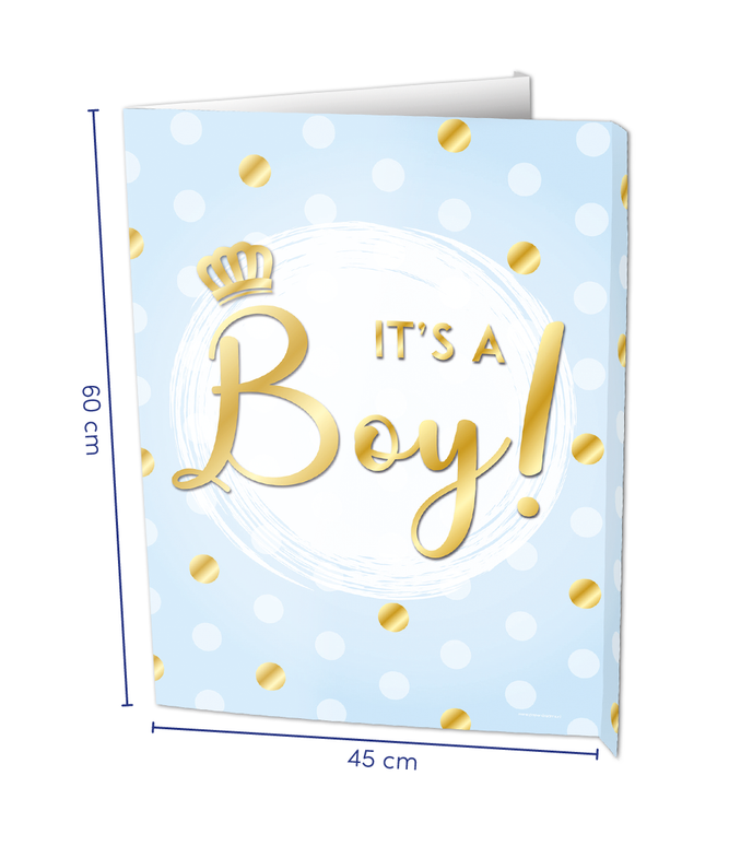 Feestbazaar Raambord It's A Boy! (60x45cm)
