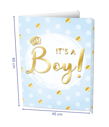 Feestbazaar Raambord It's A Boy! (60x45cm)