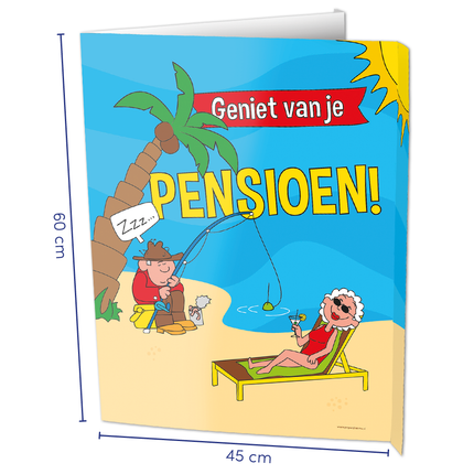 Feestbazaar Raambord Pensioen (60x45cm)