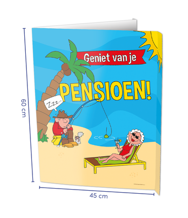 Feestbazaar Raambord Pensioen (60x45cm)