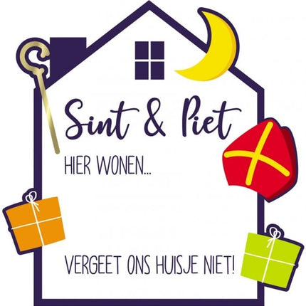 Feestbazaar Raambord Sint & Piet beschrijfbaar