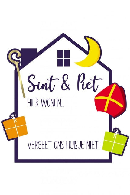Feestbazaar Raambord Sint & Piet beschrijfbaar