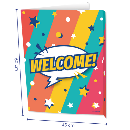 Feestbazaar Raambord 'Welcome' Rainbow