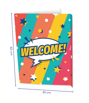 Feestbazaar Raambord 'Welcome' Rainbow
