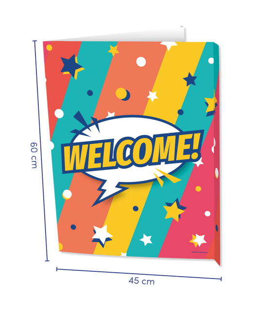 Feestbazaar Raambord 'Welcome' Rainbow