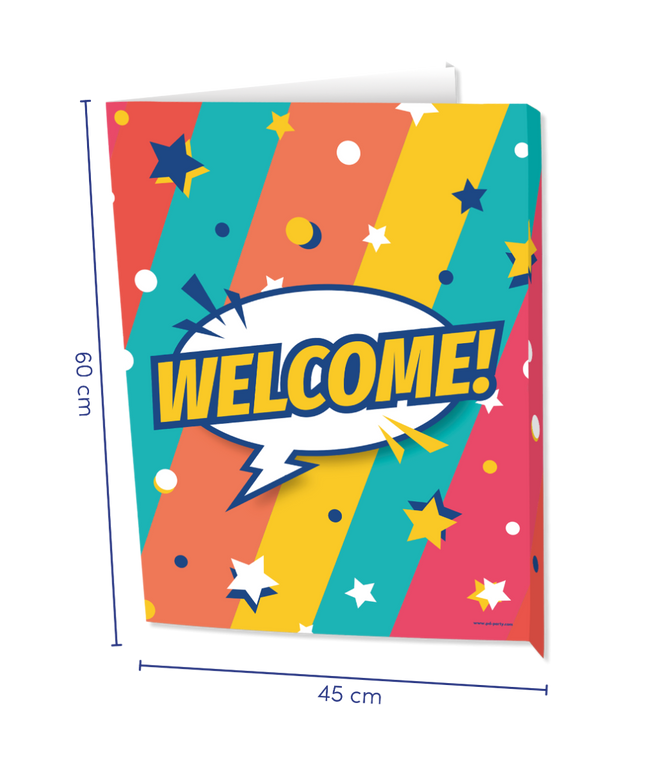 Feestbazaar Raambord 'Welcome' Rainbow