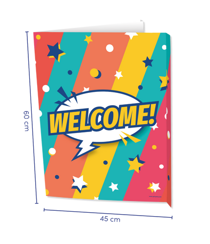 Feestbazaar Raambord 'Welcome' Rainbow