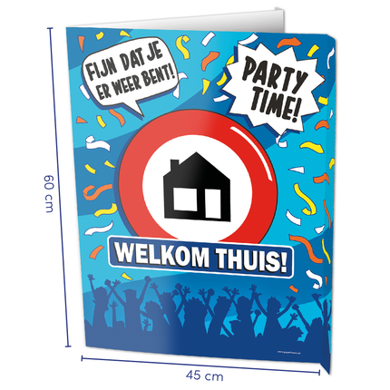 Feestbazaar Raambord Welkom Thuis (60x45cm)