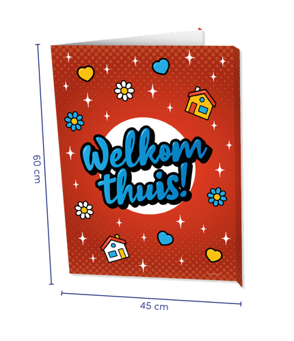 Feestbazaar Raambord Welkom Thuis Cartoon