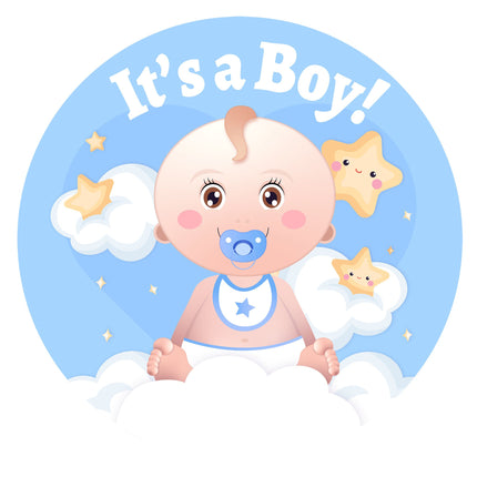 Feestbazaar Raamdecoratie It's a Boy Baby