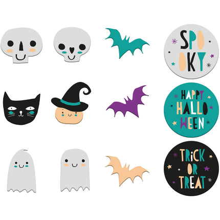 Feestbazaar Raamstickers Happy Halloween (12st)