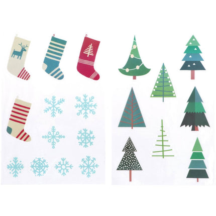 Feestbazaar Raamstickers Kerst Winter Holly Jolly (20st)