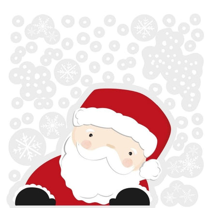 Feestbazaar Raamstickers Kerstfiguren