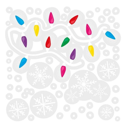 Feestbazaar Raamstickers Kerstfiguren