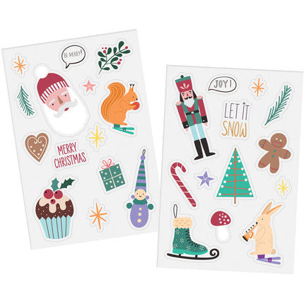 Feestbazaar Raamstickers Kerstsymbolen Holly Jolly (27st)