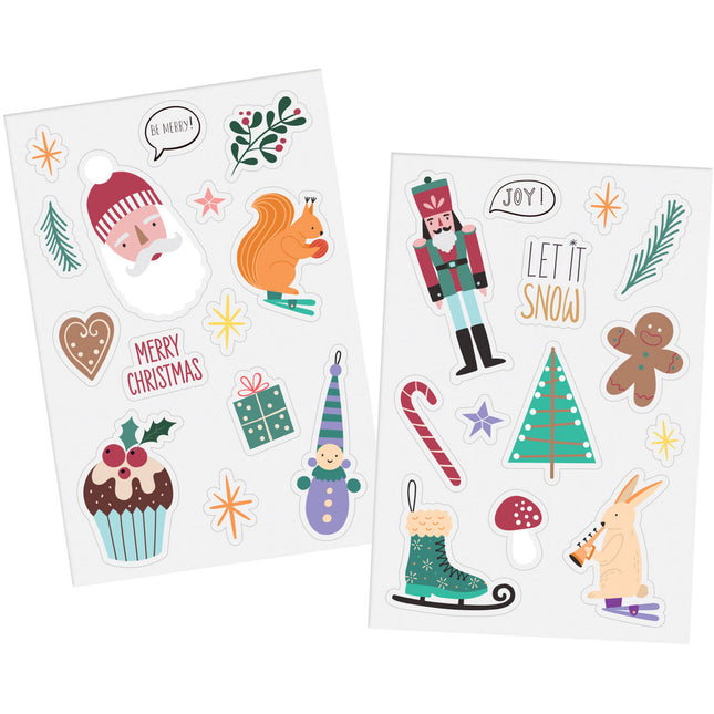 Feestbazaar Raamstickers Kerstsymbolen Holly Jolly (27st)