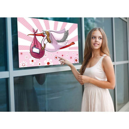 Feestbazaar Raamvlag Geboorte Meisje - 60x90cm