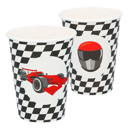 Feestbazaar Race Bekers Met Racewagen (8st)