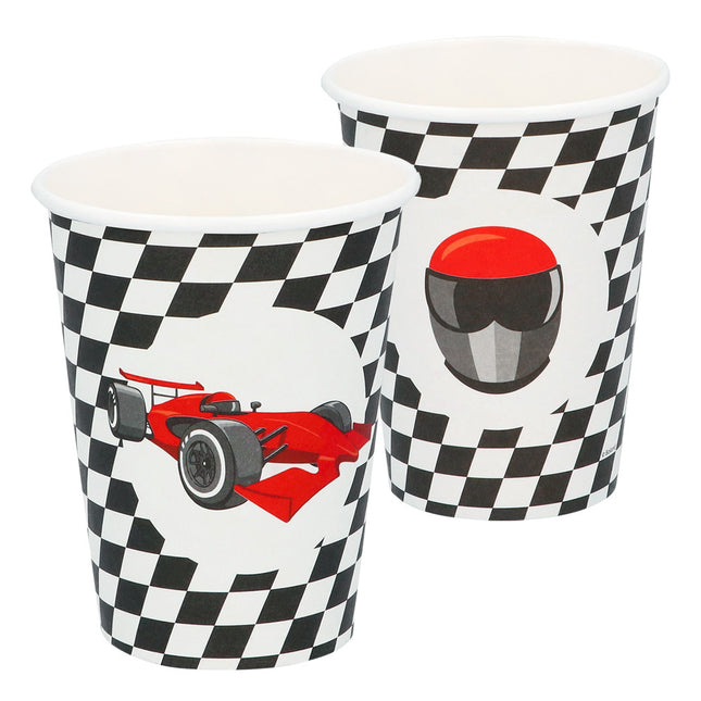 Feestbazaar Race Bekers Met Racewagen (8st)