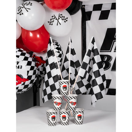 Feestbazaar Race Bekers Met Racewagen (8st)
