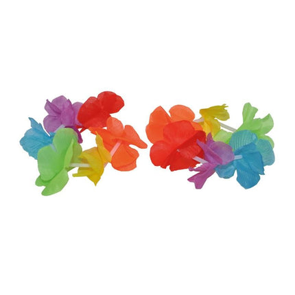 Feestbazaar Rainbow Bloemen Armbanden Hawaii (2st)
