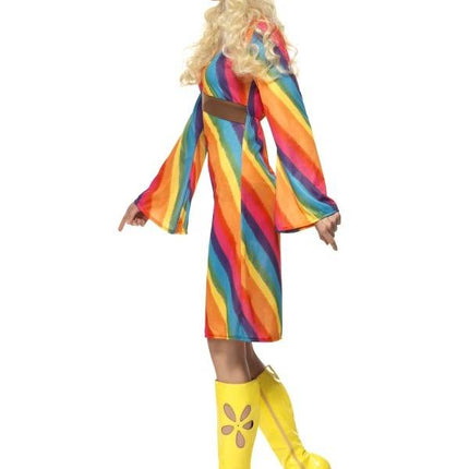 Feestbazaar Rainbow hippie kostuum dame