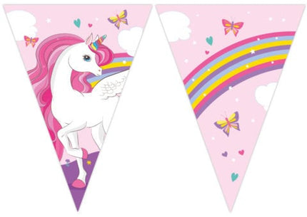 Feestbazaar Rainbow Magic Unicorn Vlaggenlijn (2m)