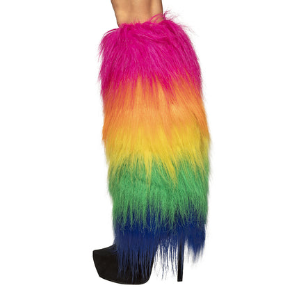 Feestbazaar Rainbow Pluche Beenwarmers