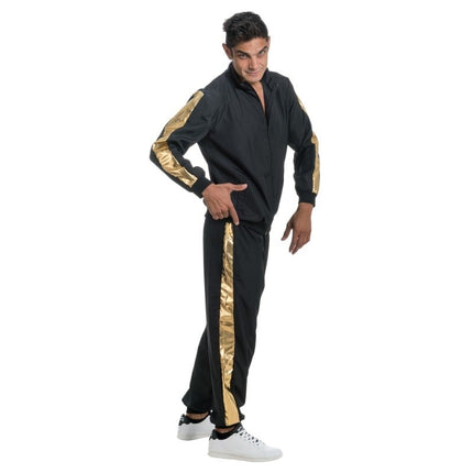 Feestbazaar Rapper Outfit Zwart/Goud Volwassenen 2-Delig