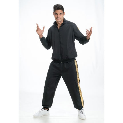 Feestbazaar Rapper Outfit Zwart/Goud Volwassenen 2-Delig