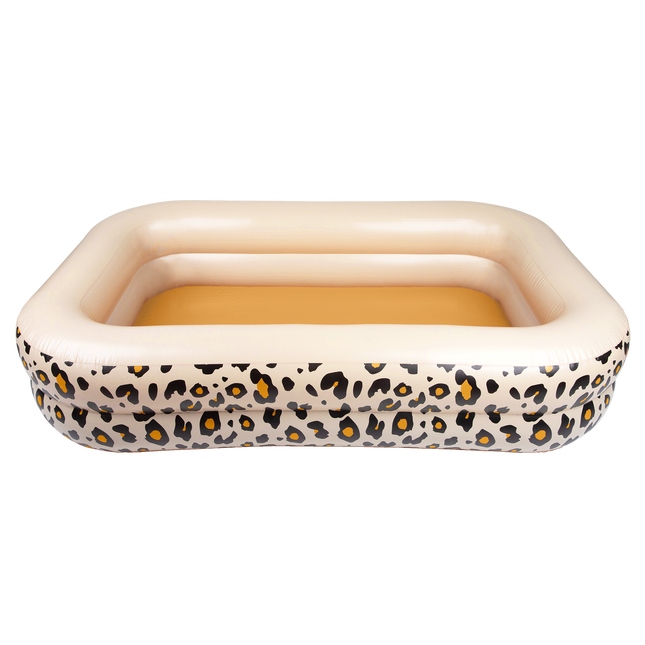 Feestbazaar Rechthoekig Zwembad Panterprint Beige (211cm)