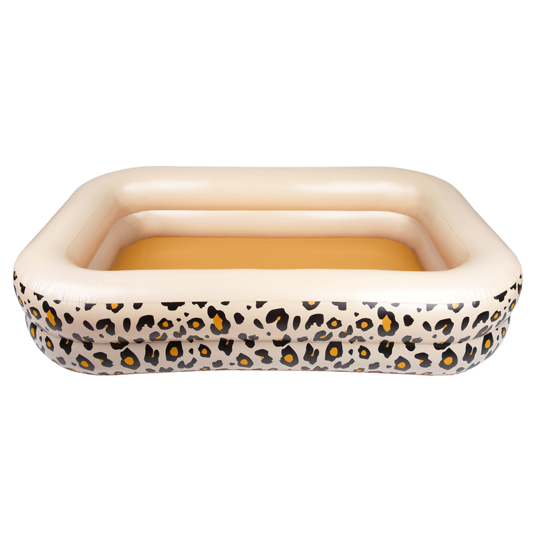Feestbazaar Rechthoekig Zwembad Panterprint Beige (211cm)