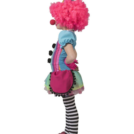 Feestbazaar Regenboog Clown Kostuum Meisje