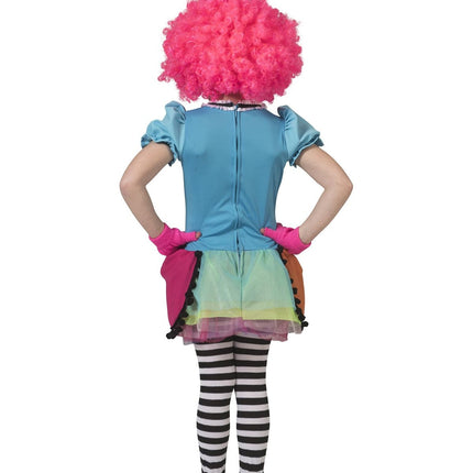Feestbazaar Regenboog Clown Kostuum Meisje