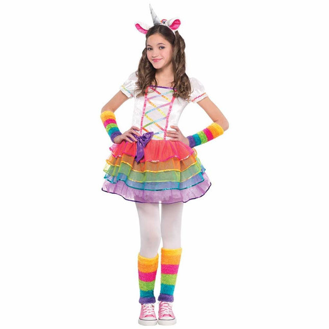 Feestbazaar Regenboog Eenhoorn pakje kind