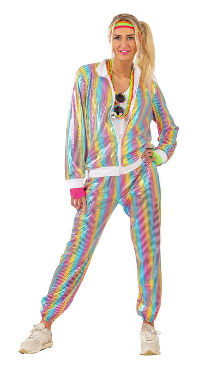 Feestbazaar Regenboog Glamour Trainingspak Dames Rea