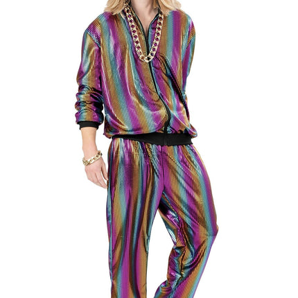 Feestbazaar Regenboog Glamour Trainingspak Heren Randy