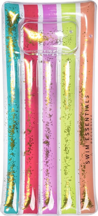 Feestbazaar Regenboog Glitter Luchtbed