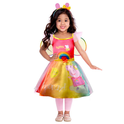 Feestbazaar Regenboog Jurk Peppa Pig Kind